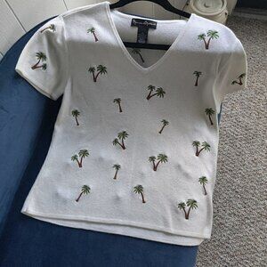 Knit Short Sleeve Top Mercer and Madison 100% Cotton